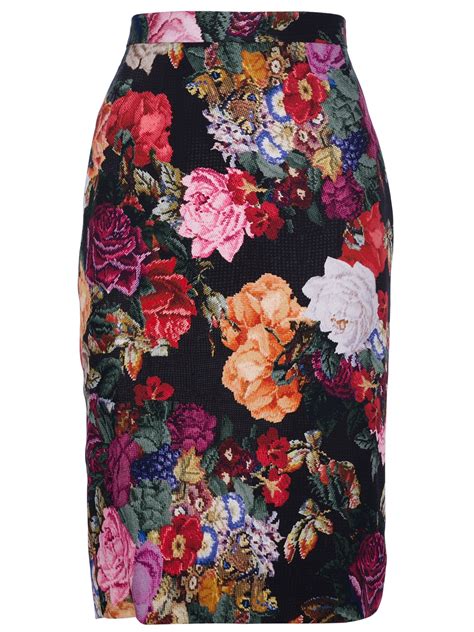 dolce & gabbana floral skirt|women dolce.